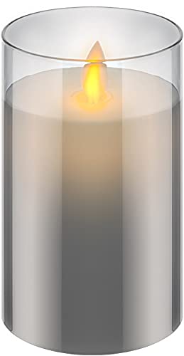 goobay-power-led-echtwachskerze-glas-12-5-cm-grau-mit-timer image 8