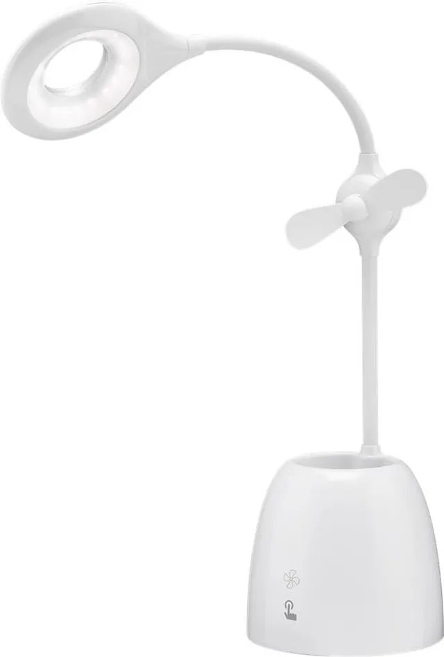 goobay-55495-led-schreibtischleuchte-ventilator-akku-wei image 1