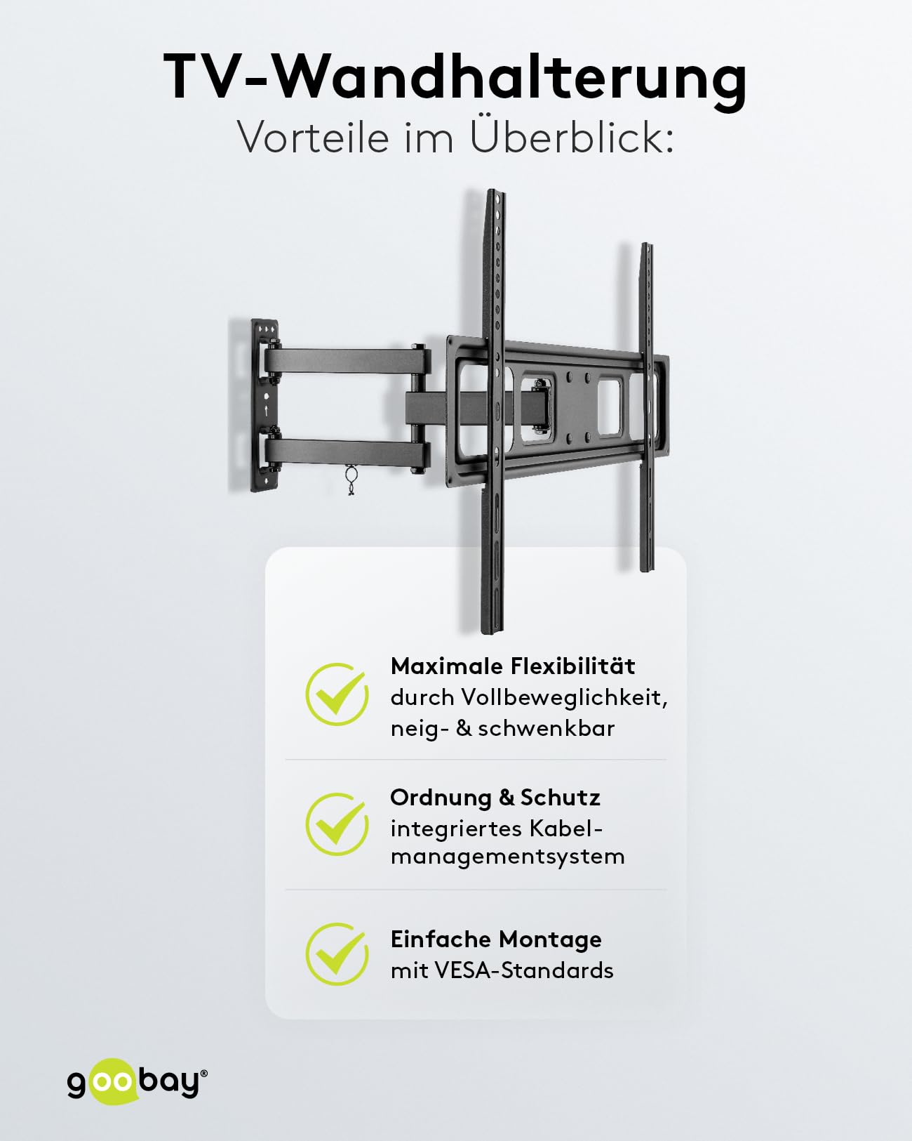 goobay-mounts-basic-fullmotion-l-tv-wandhalterung-37-70-zoll image 6