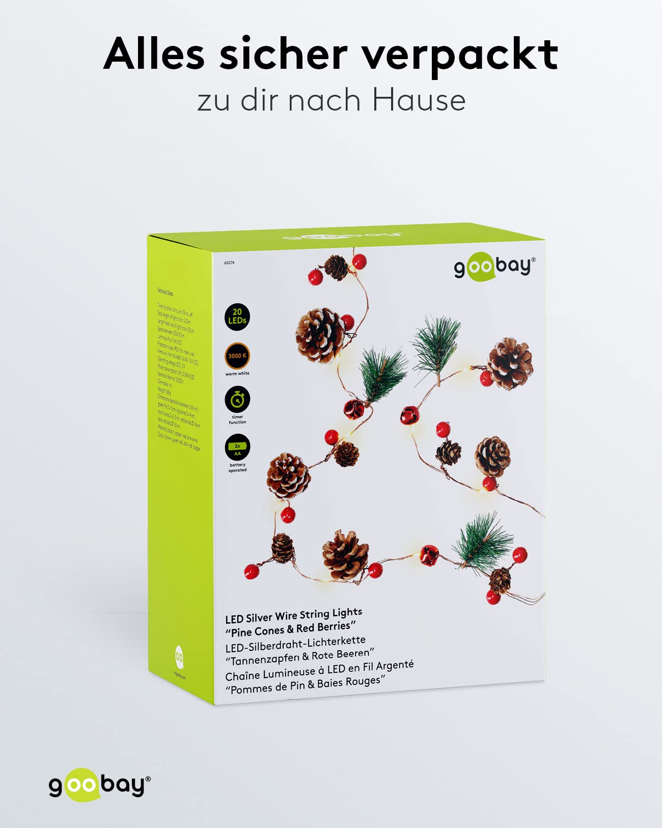 goobay-power-led-lichterkette-20-leds-tannenzapfen-timer image 5