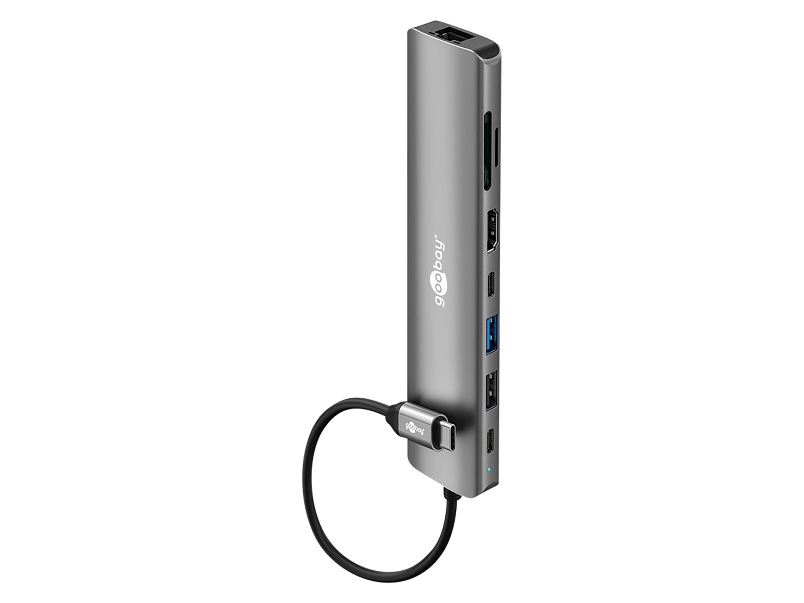 goobay-notebook-pc-usb-c-slim-hub-8-in-1-dockingstation-1-gbit-s image 2