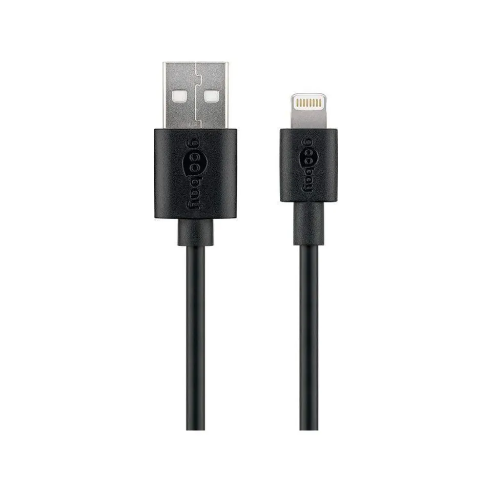 goobay-mobility-63523-lightning-kabel-1m-schwarz-mfi image 1