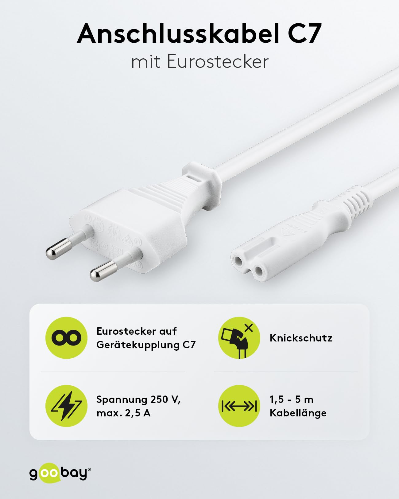 goobay-power-93988-euro-netzkabel-5m-wei-c7 image 2