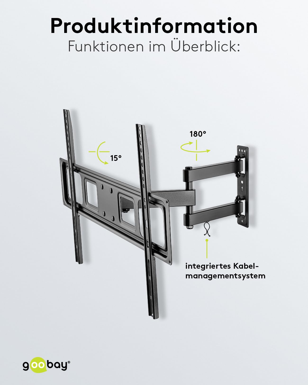 goobay-mounts-basic-fullmotion-l-tv-wandhalterung-37-70-zoll image 4