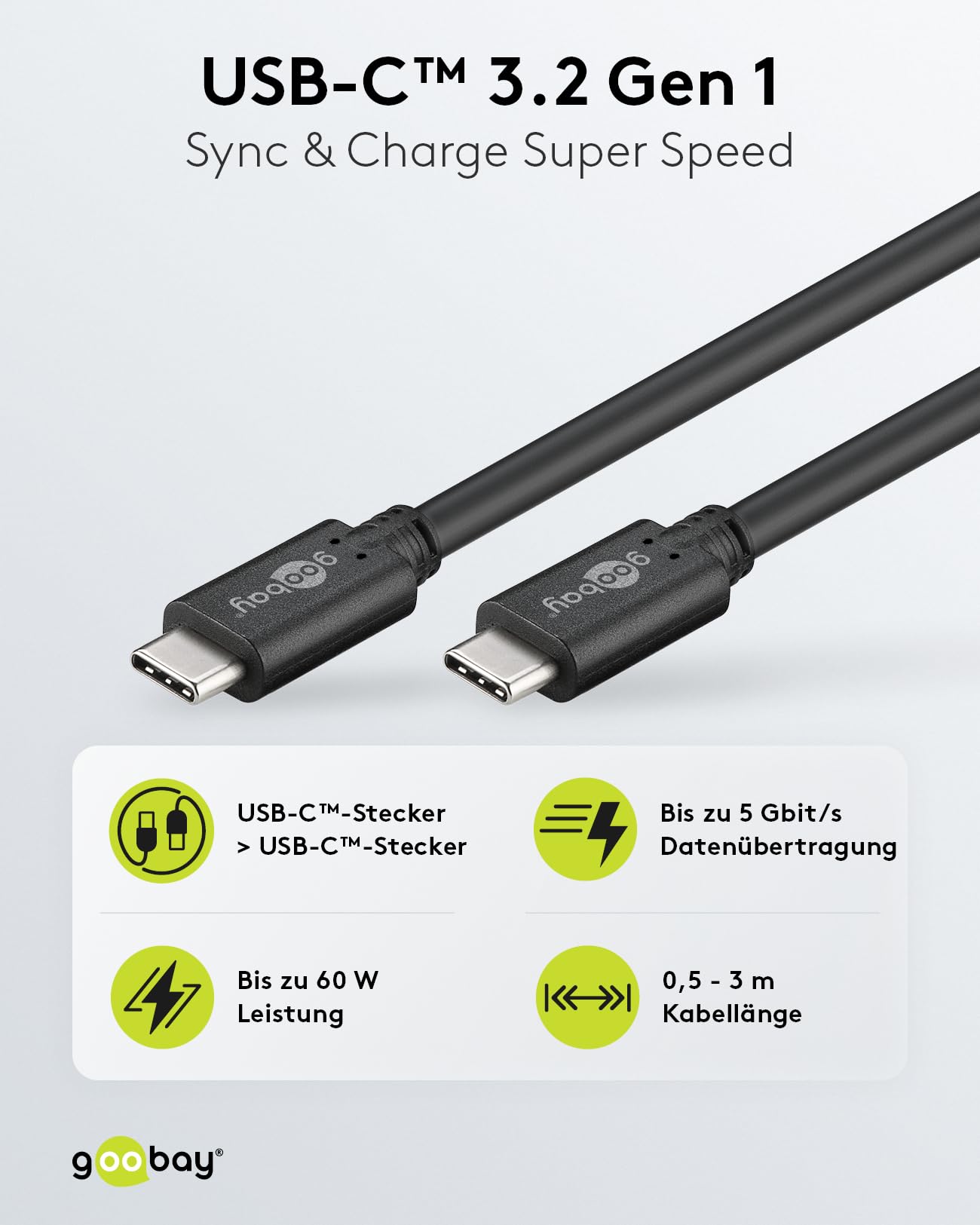 goobay-67975-usb-c-kabel-0-5m-60w-schwarz-schnellladen image 2