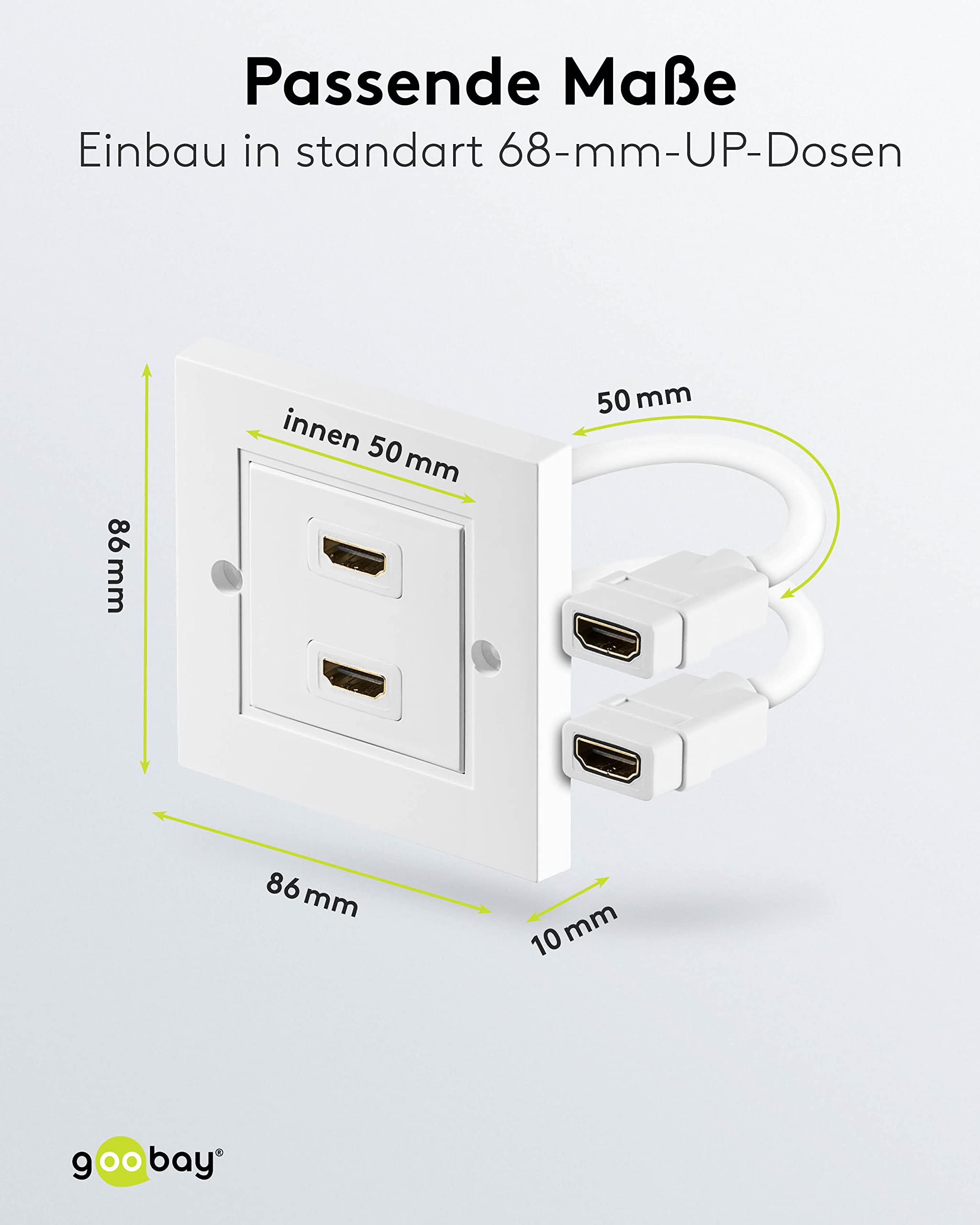 goobay-51723-hdmi-wanddose-wei-1x-geschirmt-hdcp image 3