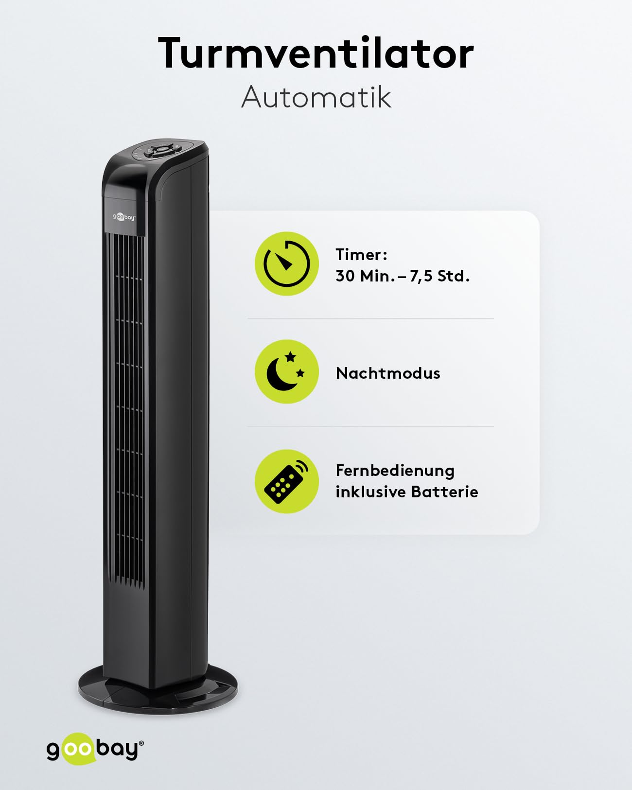 goobay-52718-turmventilator-schwarz-50w-fernbedienung image 2