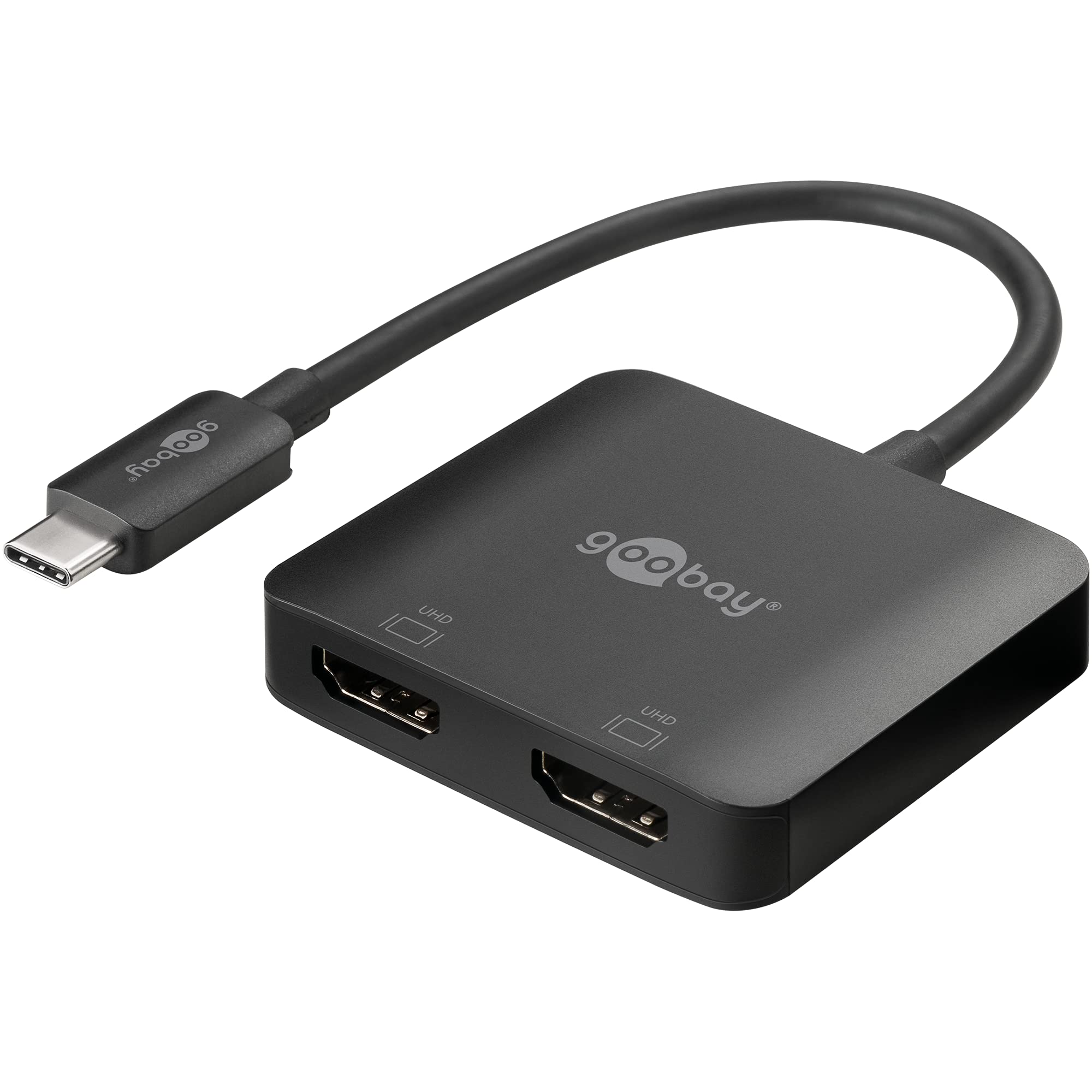 goobay-60173-usb-c-auf-hdmi-adapter-2-port-4k-60hz image 1