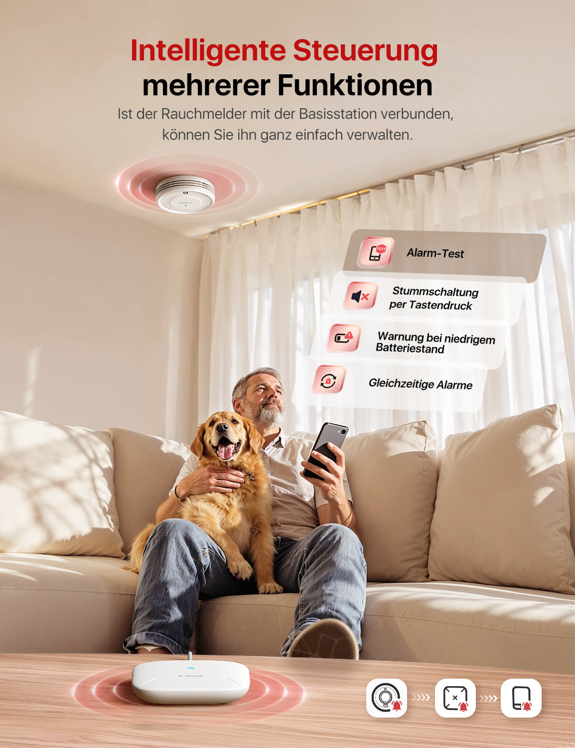 x-sense-xs0d-mr-rauchmelder-1-st-ck-mit-app-und-magnethalterung image 2