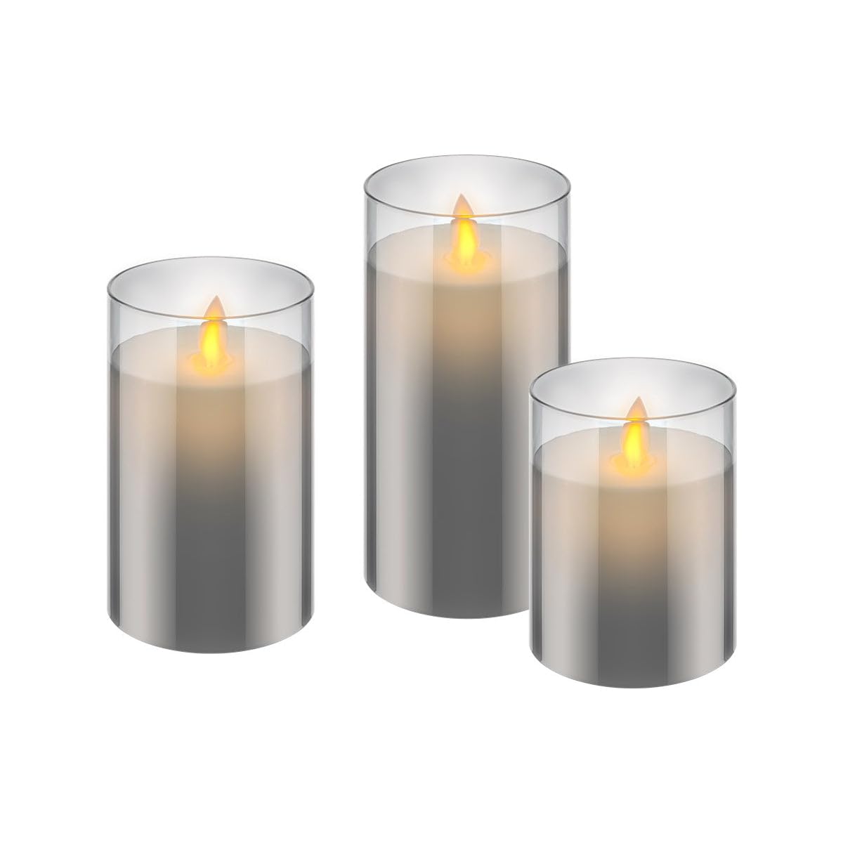 goobay-power-57865-led-kerzen-3er-set-glas-grau-warmweiss image 1