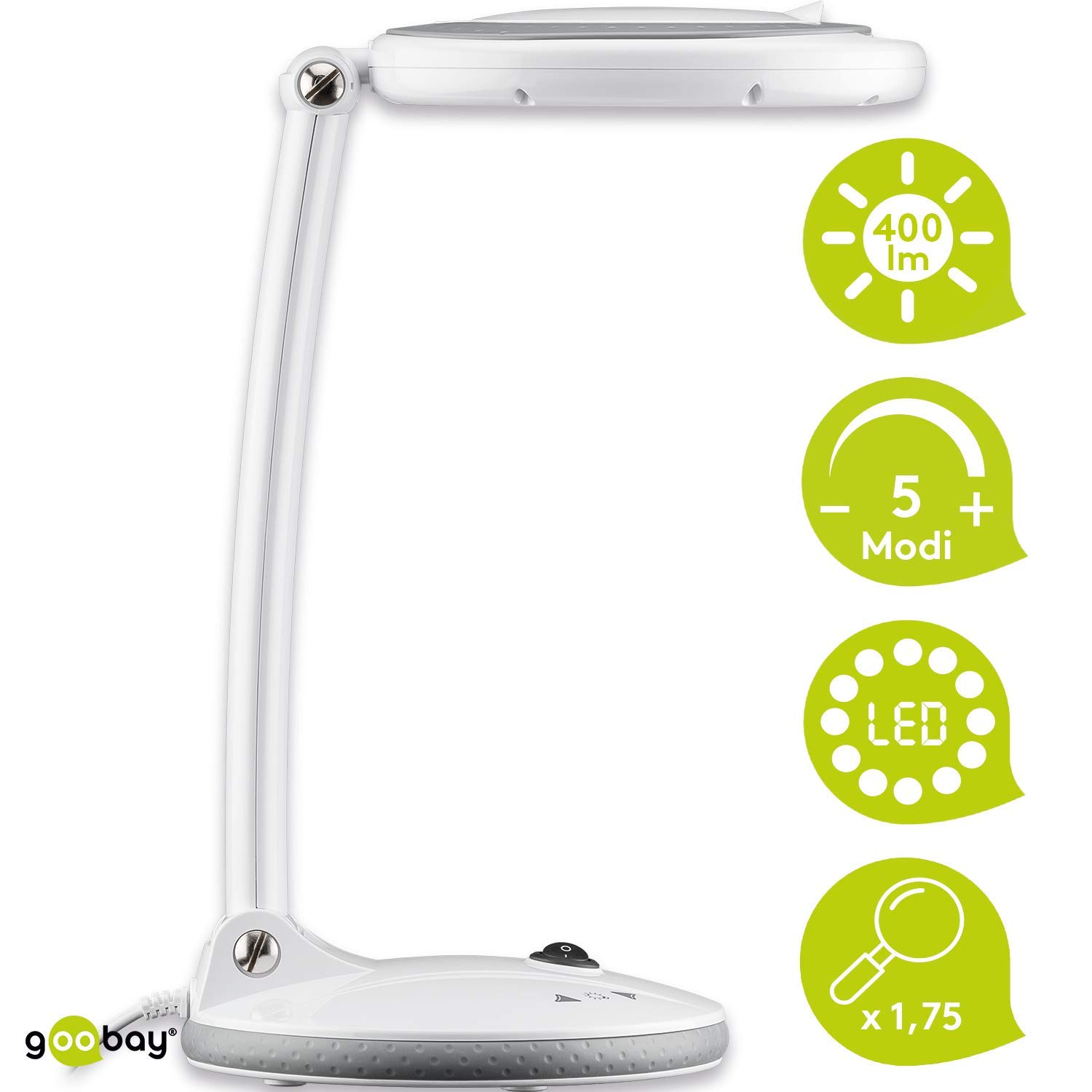 goobay-workshop-45274-led-lupenleuchte-stand-wei-6500k image 2