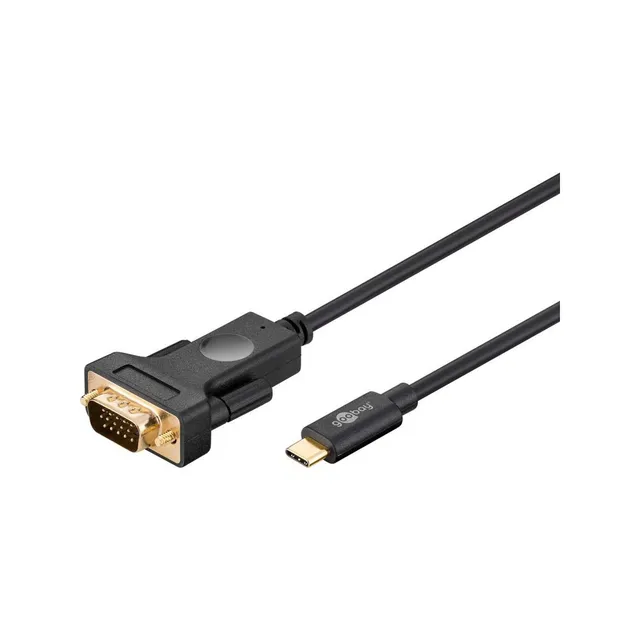 goobay-notebook-pc-79293-usb-c-auf-vga-adapterkabel-1-8m-1080p image 1