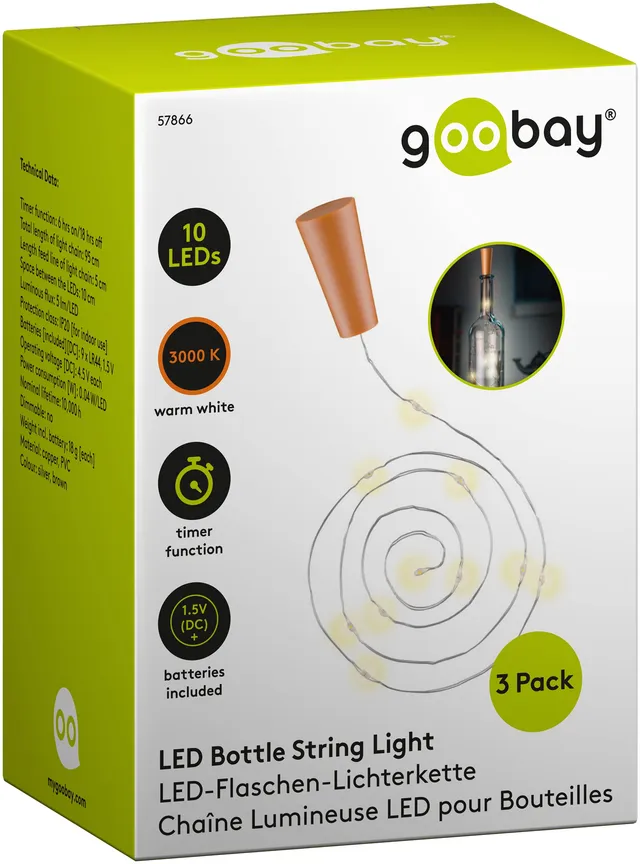 goobay-power-led-flaschenlichterkette-3x10-leds-1m-timer image 1