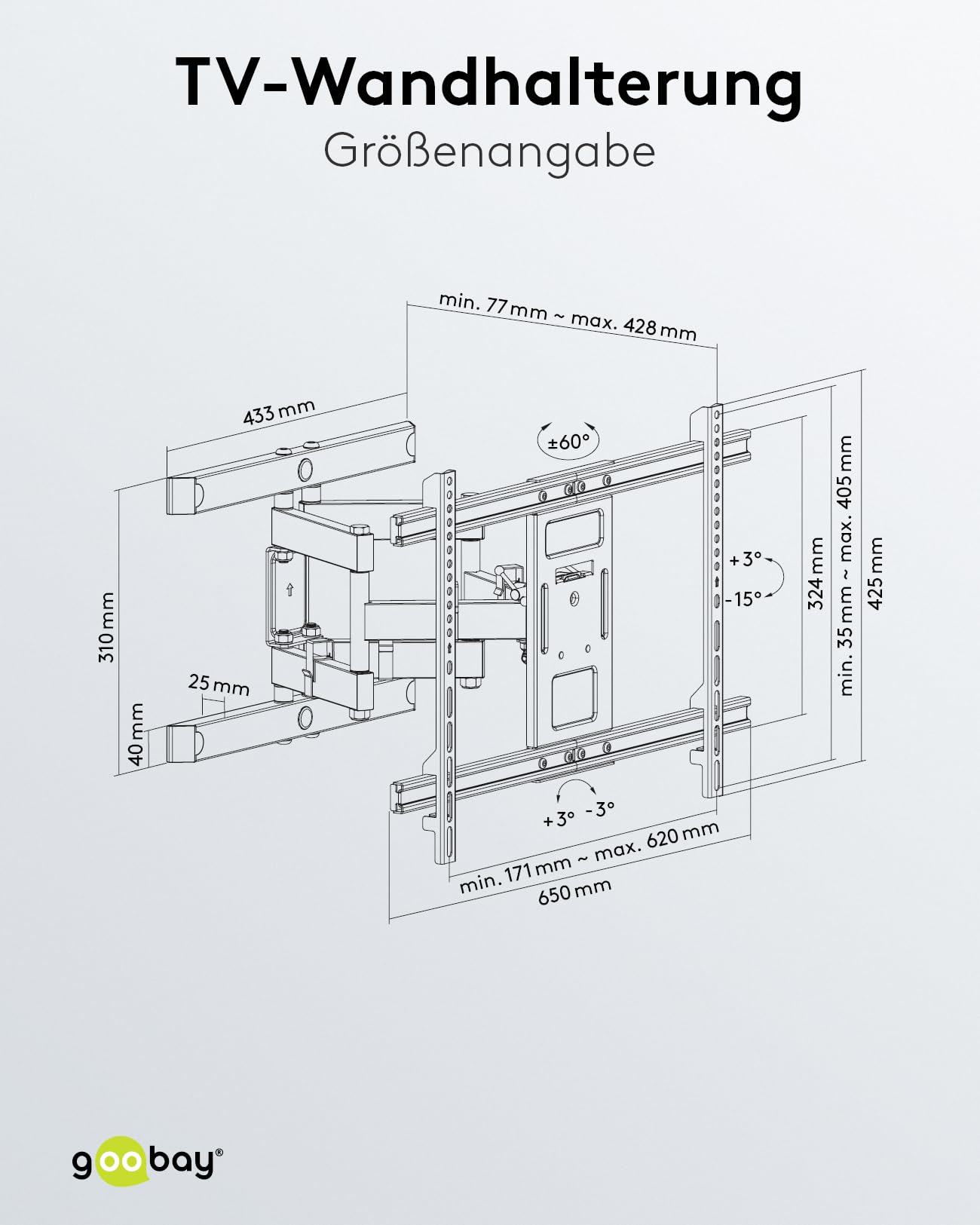 goobay-mounts-49932-tv-wandhalterung-37-70-zoll-schwenkbar image 3
