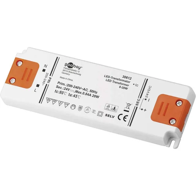 goobay-power-led-trafo-24v-20w-netzteil-flackerfrei image 1