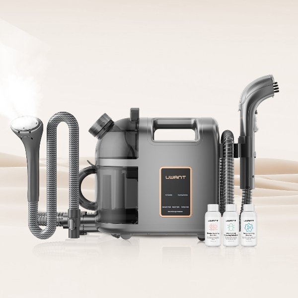 uwant-b200-dampfreiniger-set-mit-dampfb-rste-wei-grau image 2