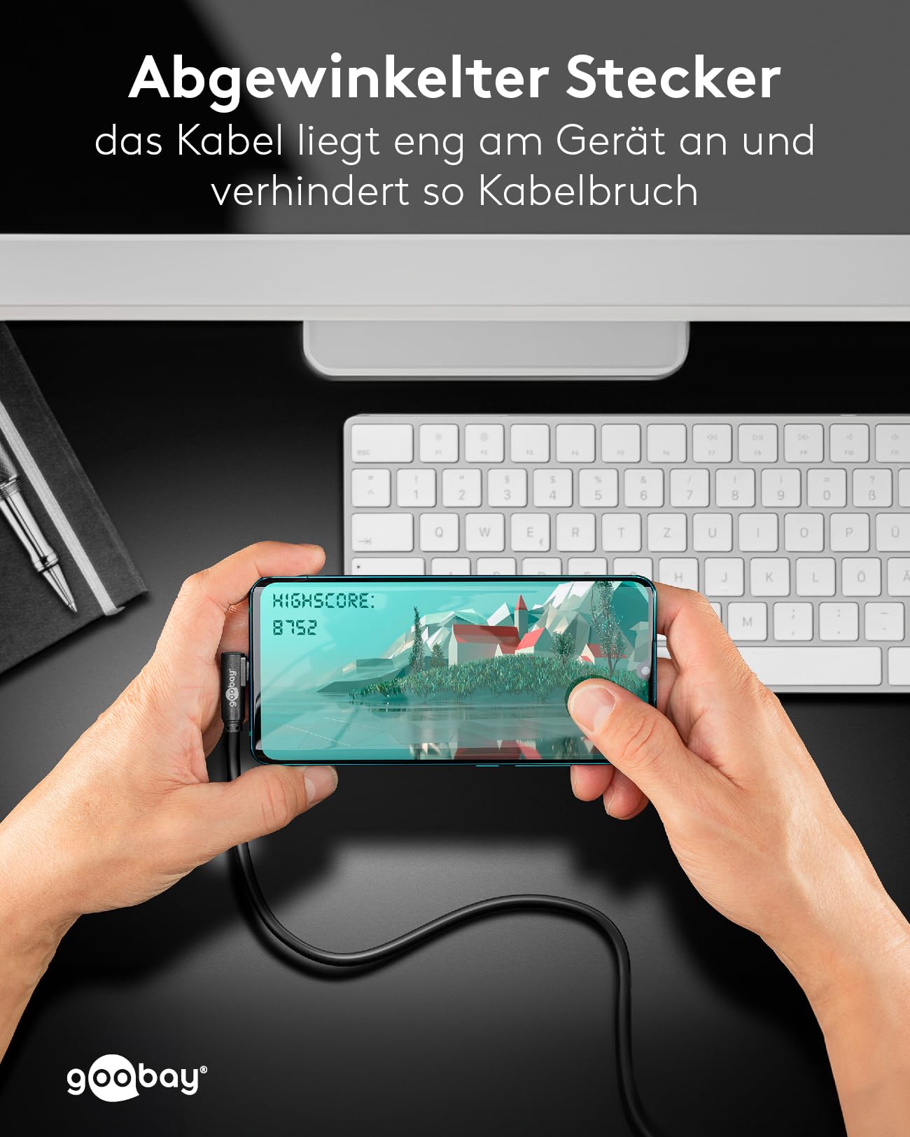 goobay-66504-usb-a-auf-usb-c-kabel-3-m-winkel-schwarz-15w image 4