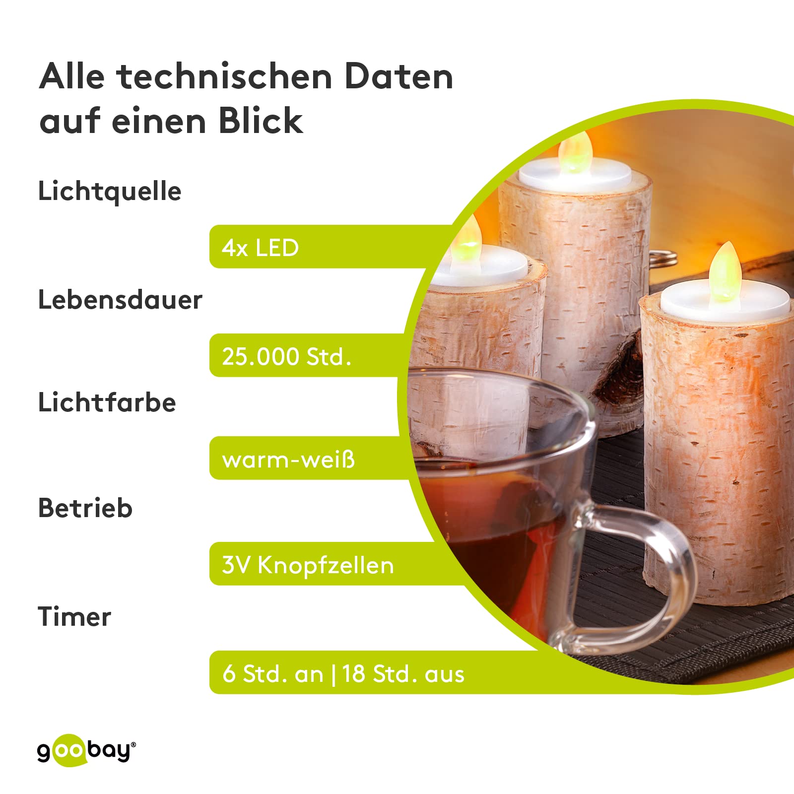 goobay-power-led-teelichter-4er-set-warmwei-timer-batterie image 5