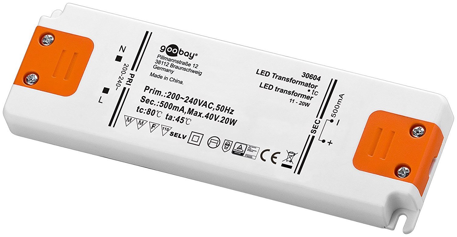 goobay-30604-led-transformator-dimmbar-20-w-500-ma image 1