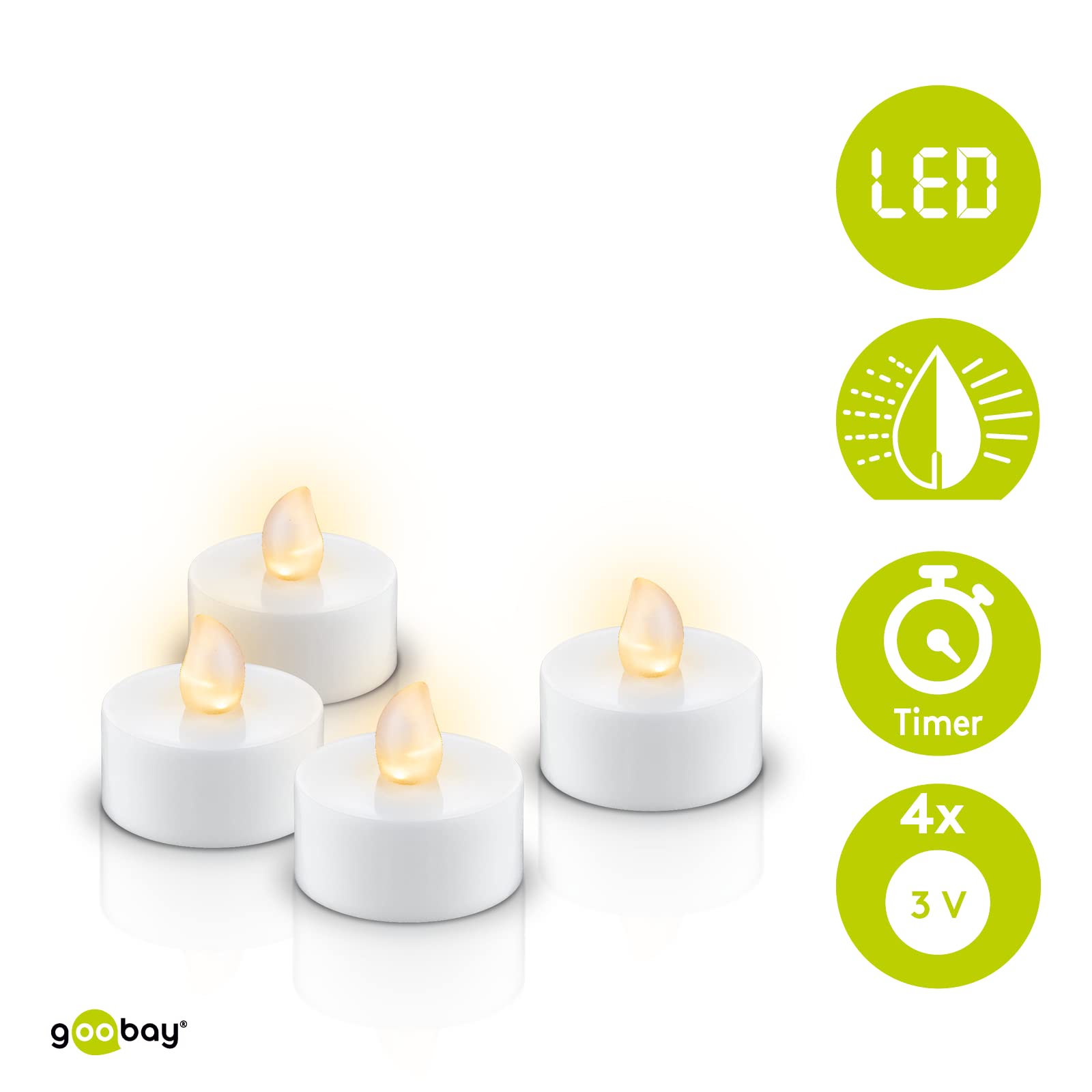 goobay-power-led-teelichter-4er-set-warmwei-timer-batterie image 2