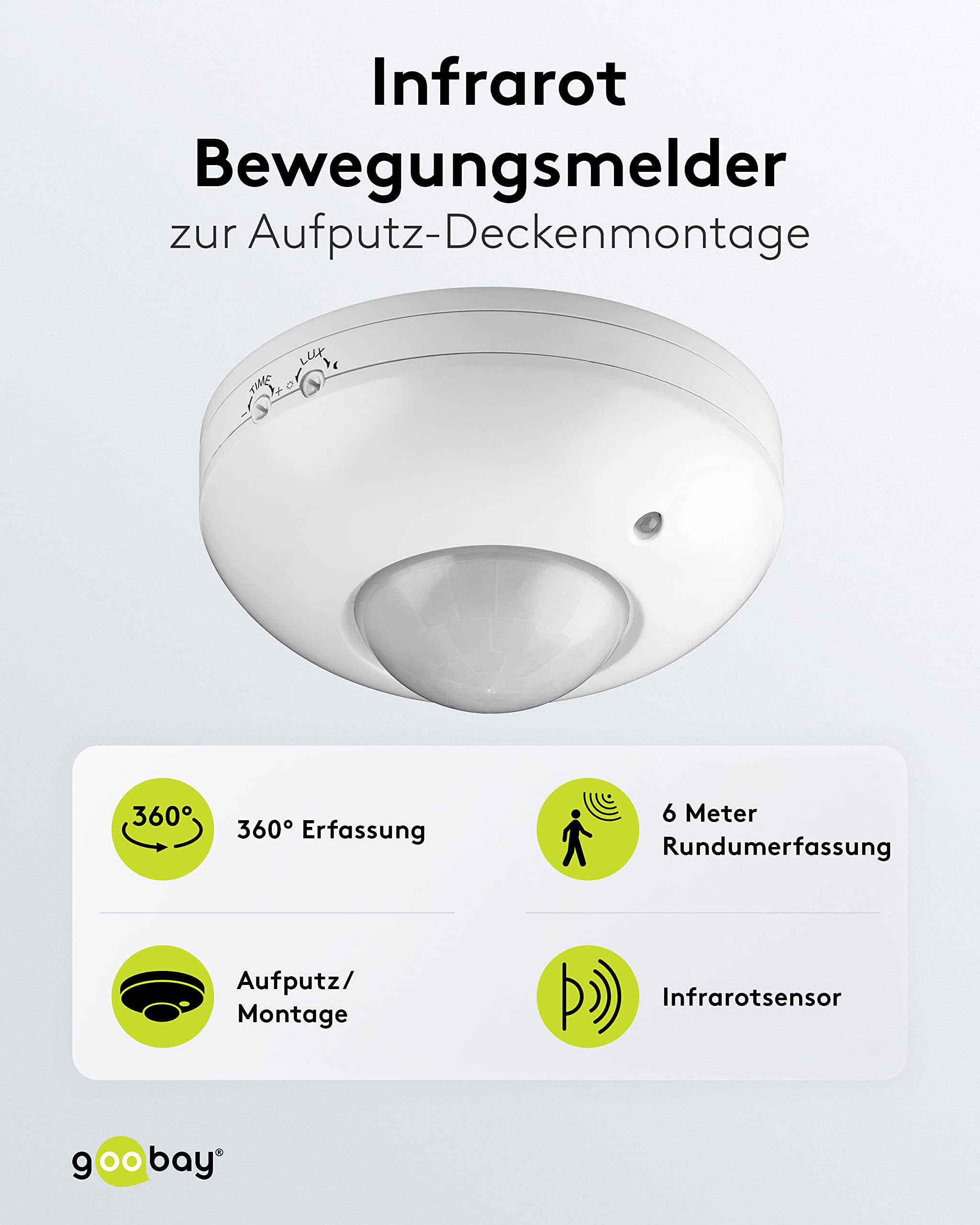 goobay-power-bewegungsmelder-360-decke-6m-ip20-wei-led image 2