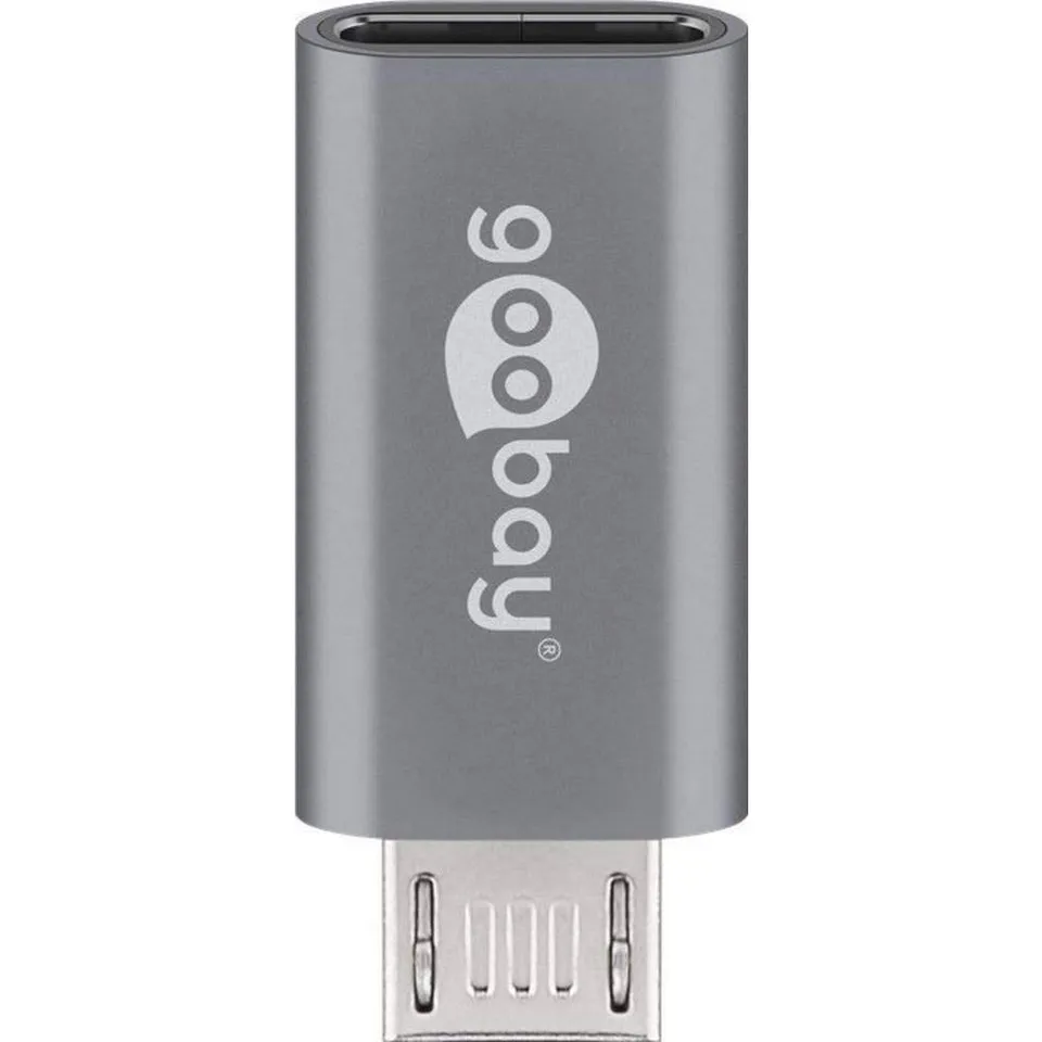 goobay-audio-video-usb-adapter-usb-c-micro-usb-grau-55553 image 1