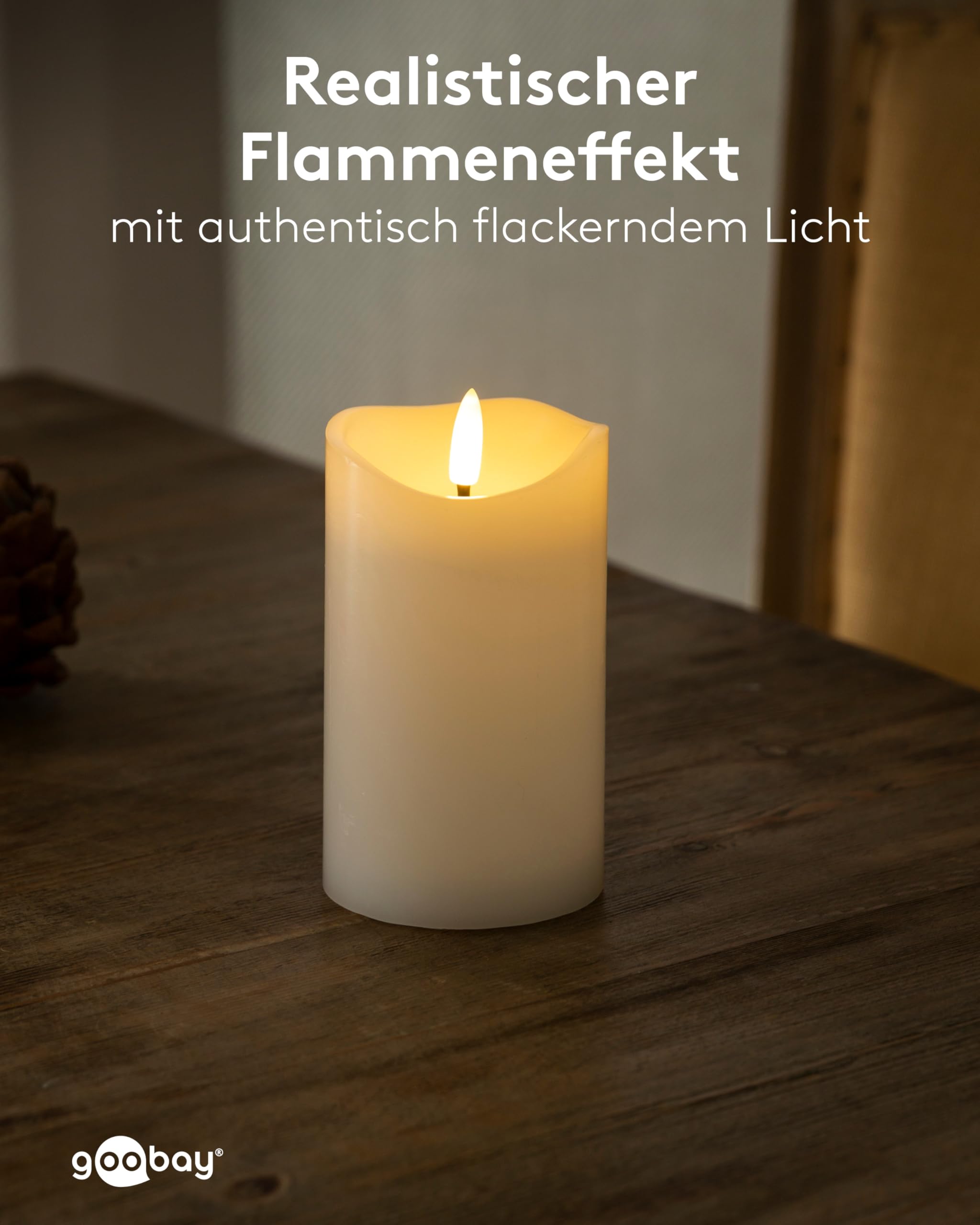 goobay-power-led-echtwachskerze-7-5x12-5-cm-wei-timer image 2