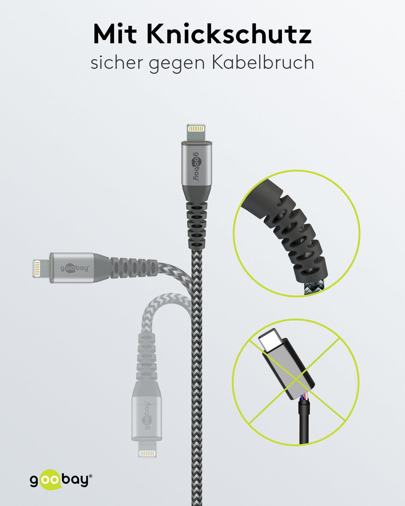 goobay-mobility-49269-lightning-kabel-usb-a-2m-grau-textil image 3