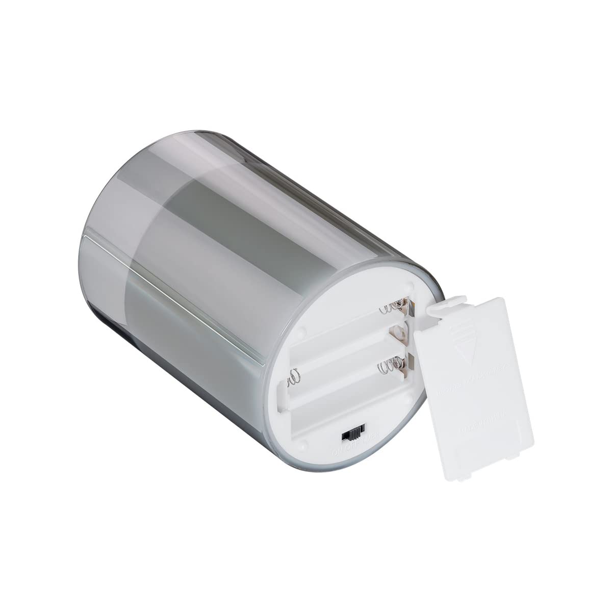 goobay-60370-led-echtwachskerze-im-glas-grau-10-cm-mit-timer image 2