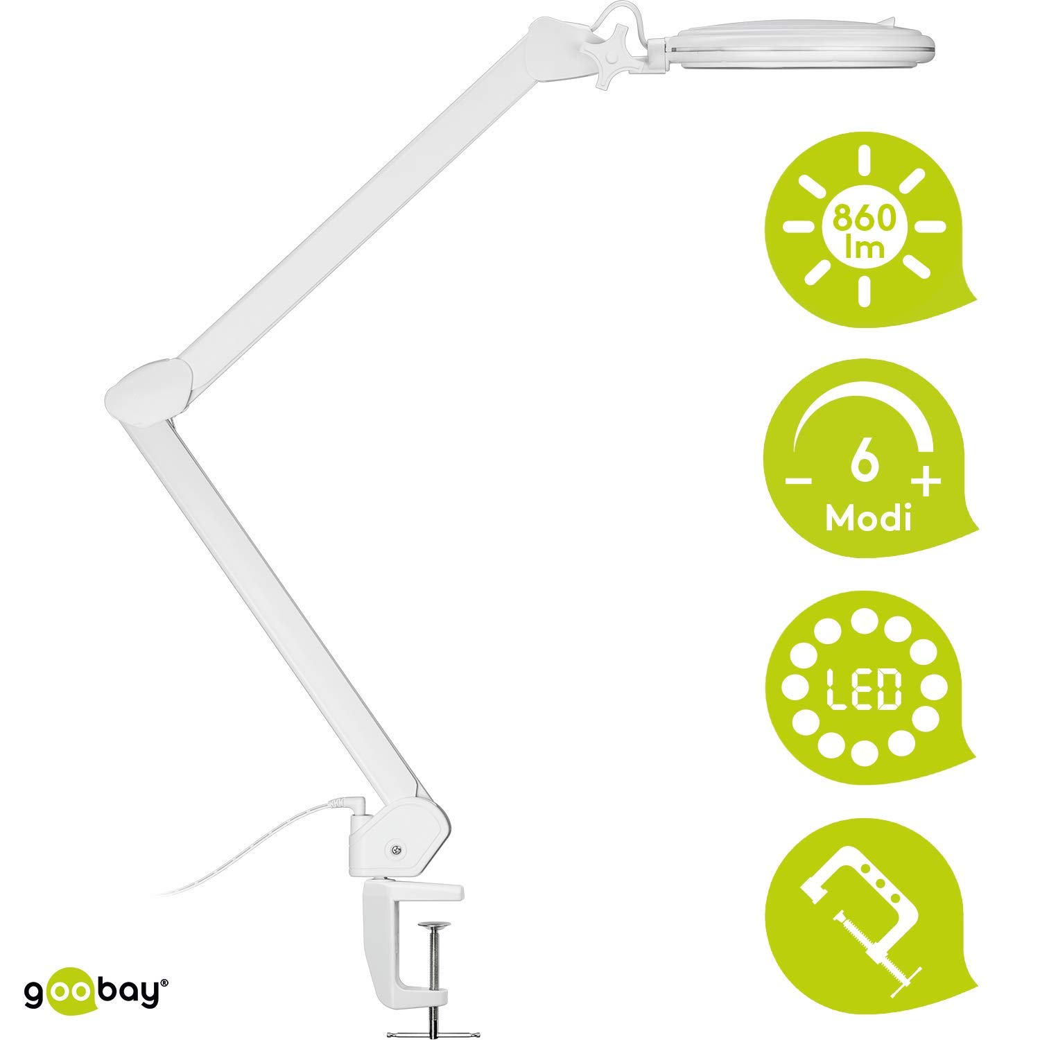 goobay-workshop-led-lupenleuchte-dimmbar-127mm-glaslinse image 2