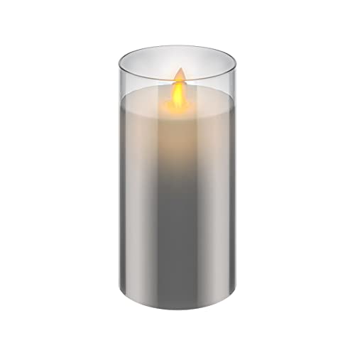 goobay-power-led-echtwachskerze-glas-15-cm-grau-mit-timer image 7
