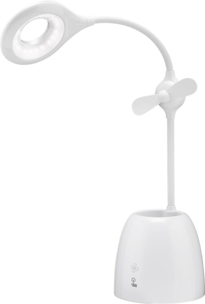goobay-55495-led-schreibtischleuchte-ventilator-akku-wei image 1