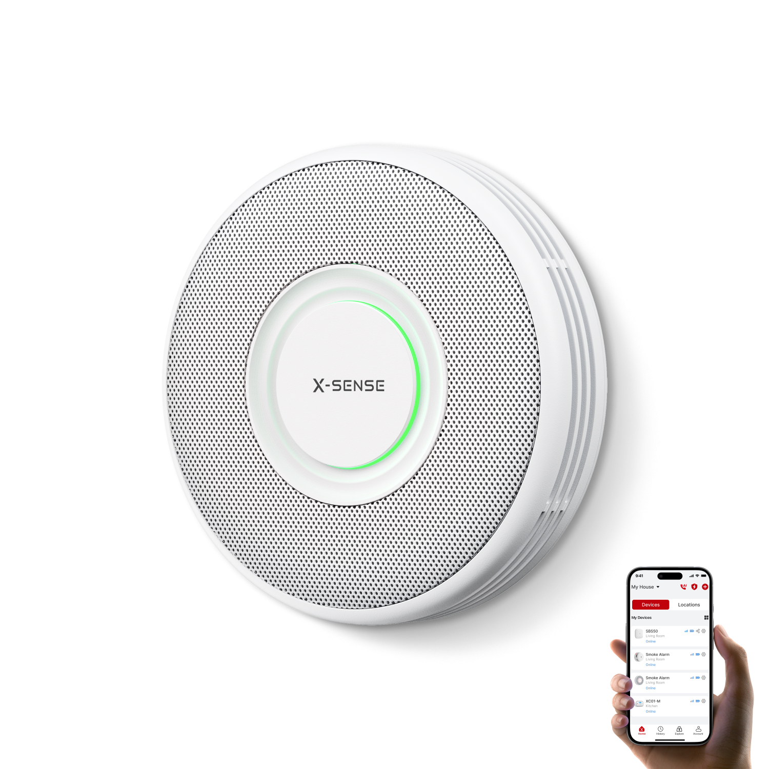 x-sense-xs0b-ir-rauchmelder-wlan-1-st-ck-mit-sprachalarm image 1