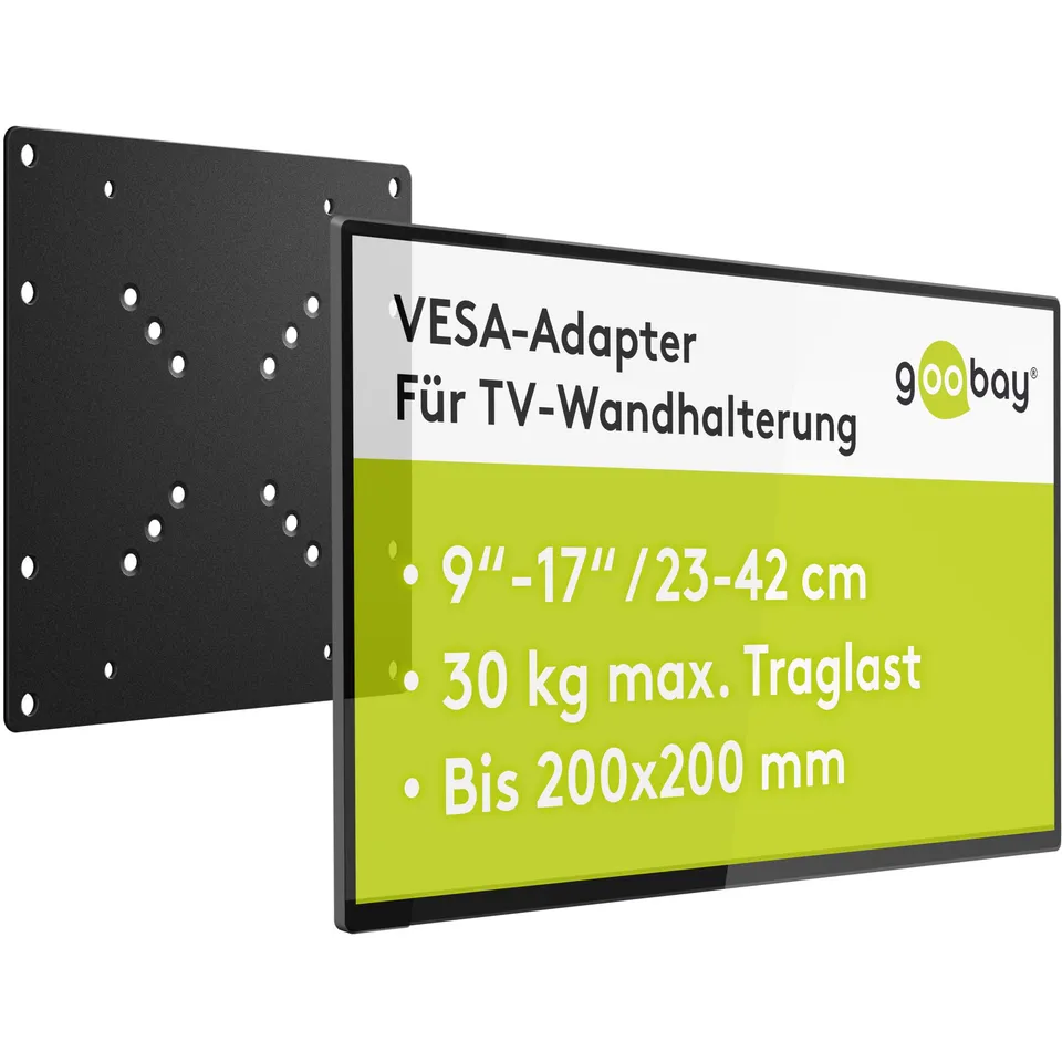 goobay-mounts-vesa-adapter-100-auf-200-30kg-schwarz image 1
