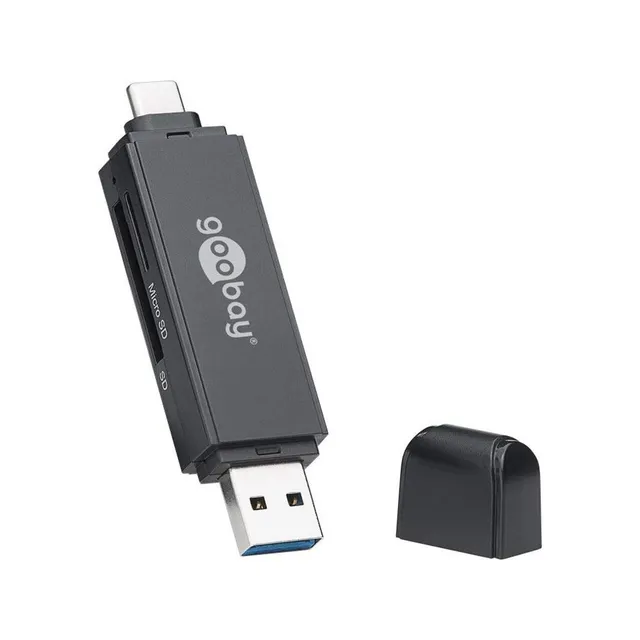 goobay-audio-video-59091-kartenleseger-t-usb-3-0-usb-c-2in1 image 1