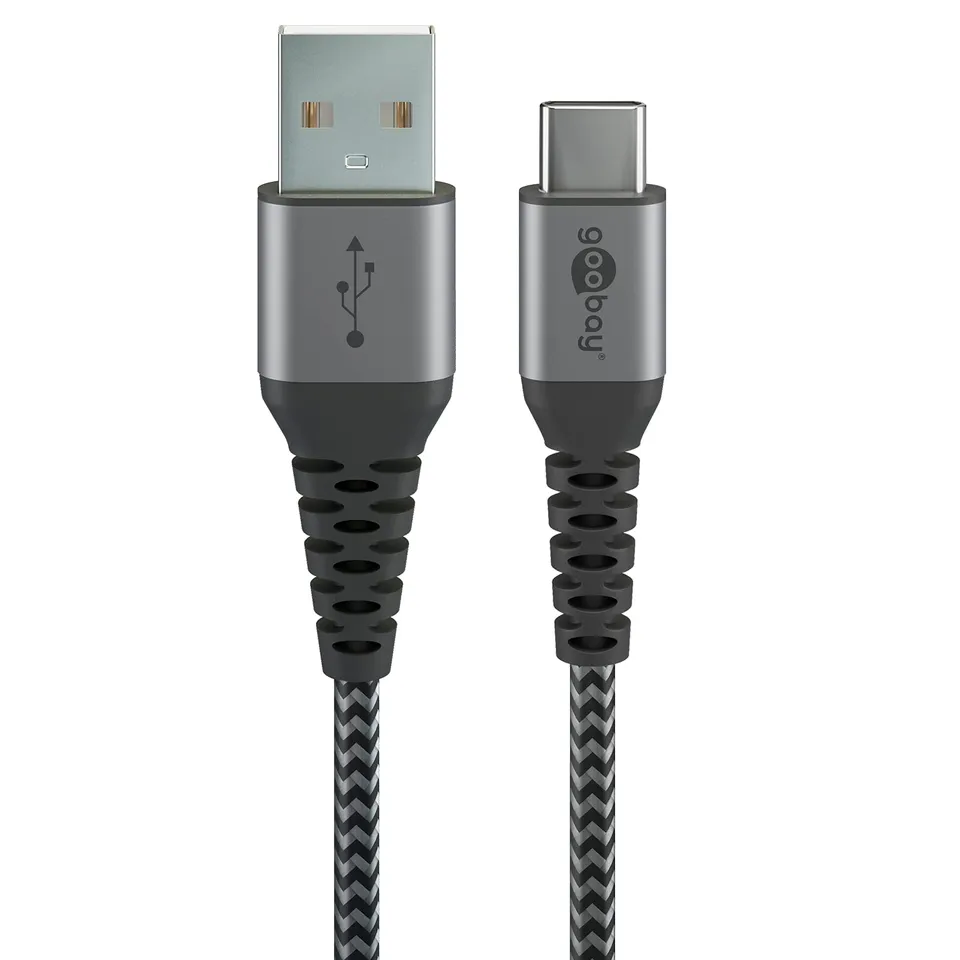 goobay-mobility-usb-c-kabel-2m-60w-textil-space-grey image 1