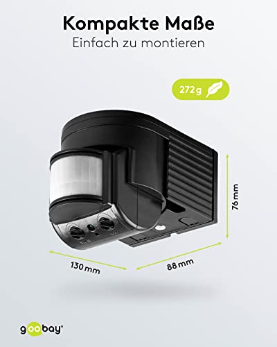goobay-power-infrarot-bewegungsmelder-180-schwarz-12m-ip44 image 7