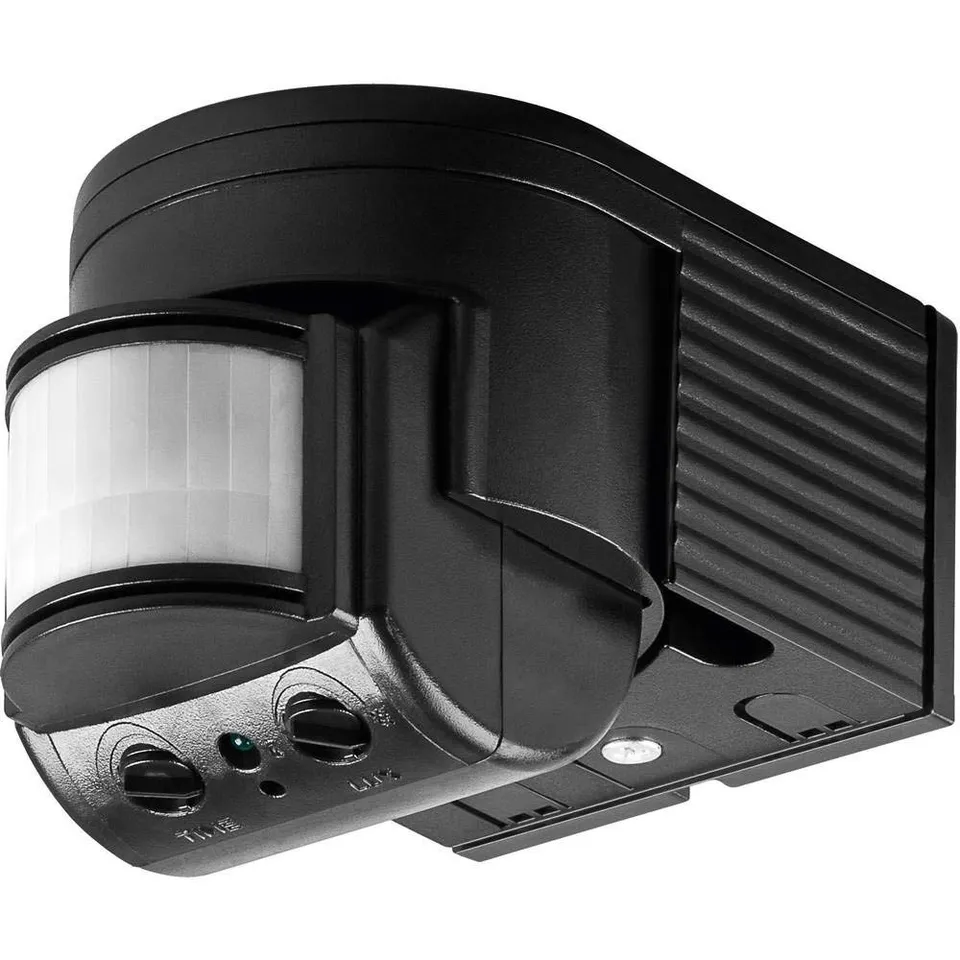 goobay-power-infrarot-bewegungsmelder-180-schwarz-12m-ip44 image 1