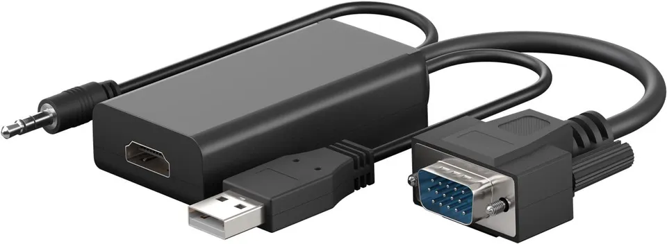 goobay-audio-video-vga-auf-hdmi-adapter-61259-full-hd-schwarz image 1