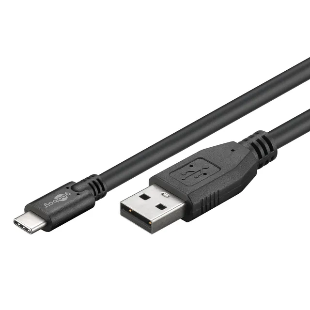 goobay-mobility-55466-usb-a-c-kabel-1m-3a-schwarz image 1