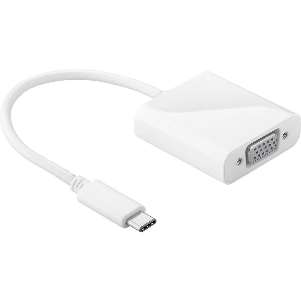 goobay-66260-usb-c-auf-vga-adapter-full-hd-wei-0-2-m image 1