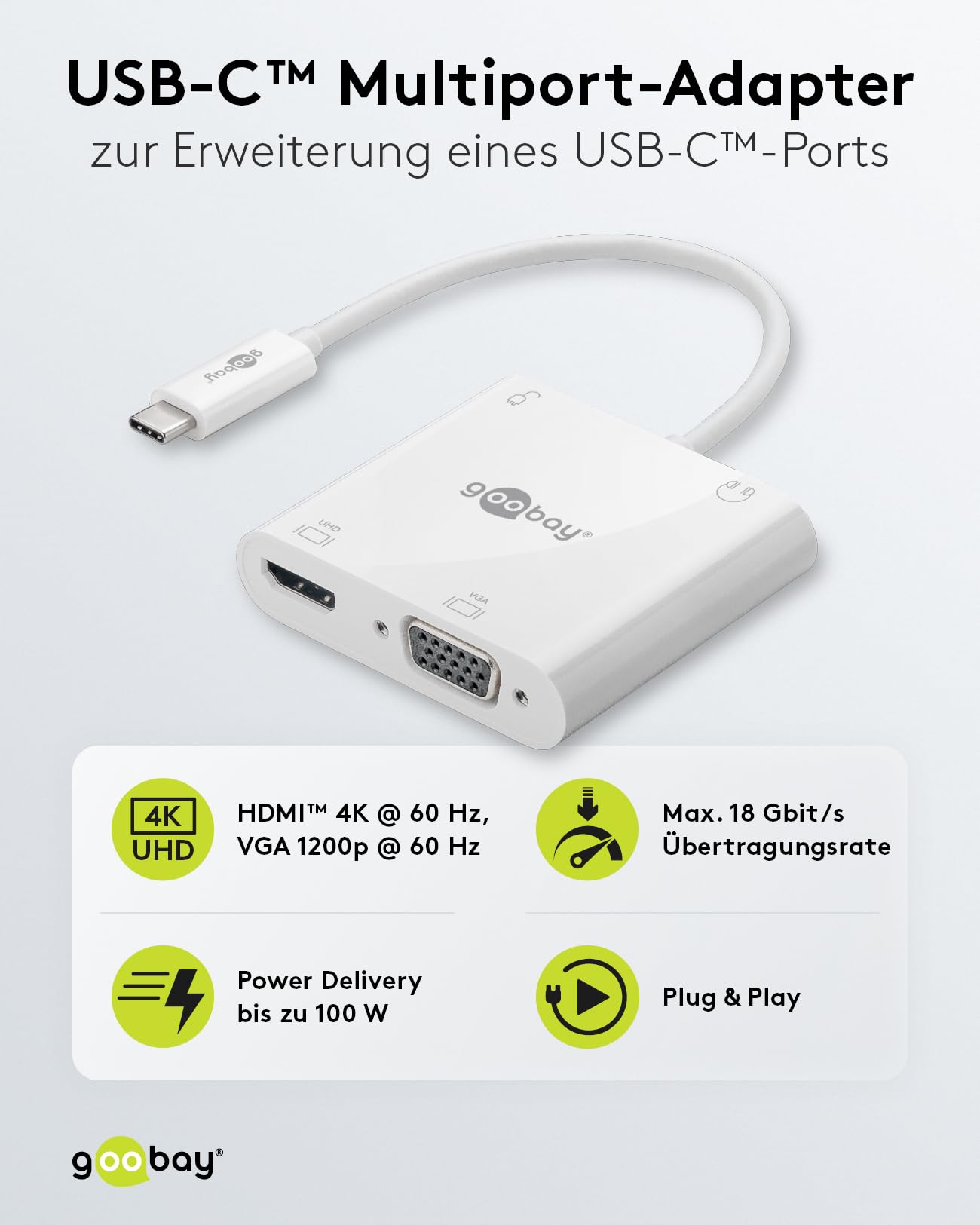 goobay-52418-notebook-pc-usb-c-verteiler-100w-4k-wei image 2