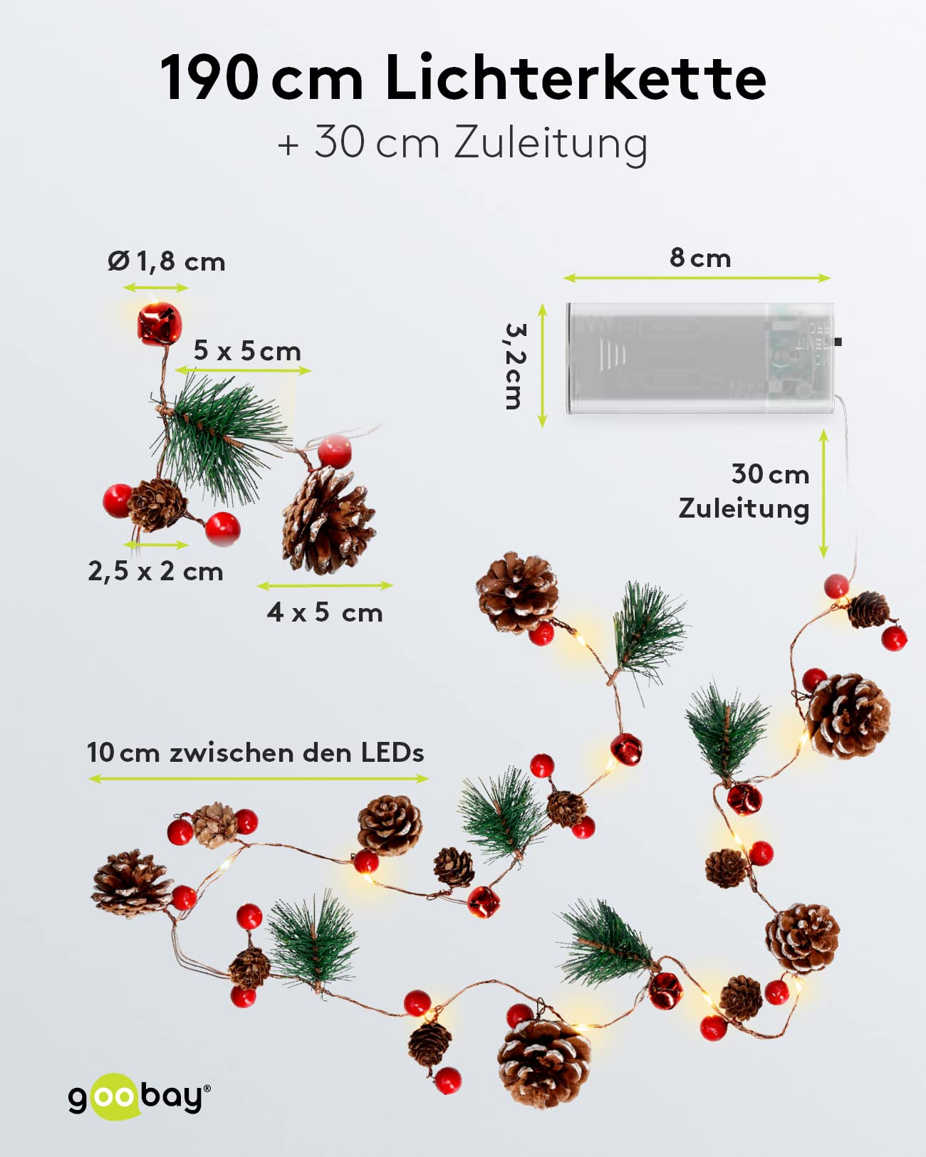 goobay-power-led-lichterkette-20-leds-tannenzapfen-timer image 3