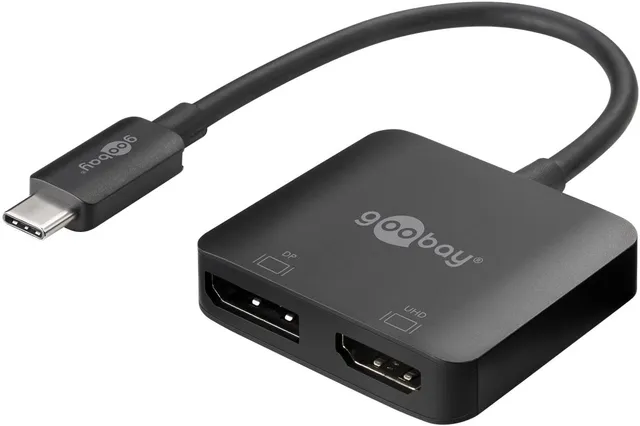 goobay-60172-usb-c-multiport-adapter-hdmi-dp-4k-60hz image 1