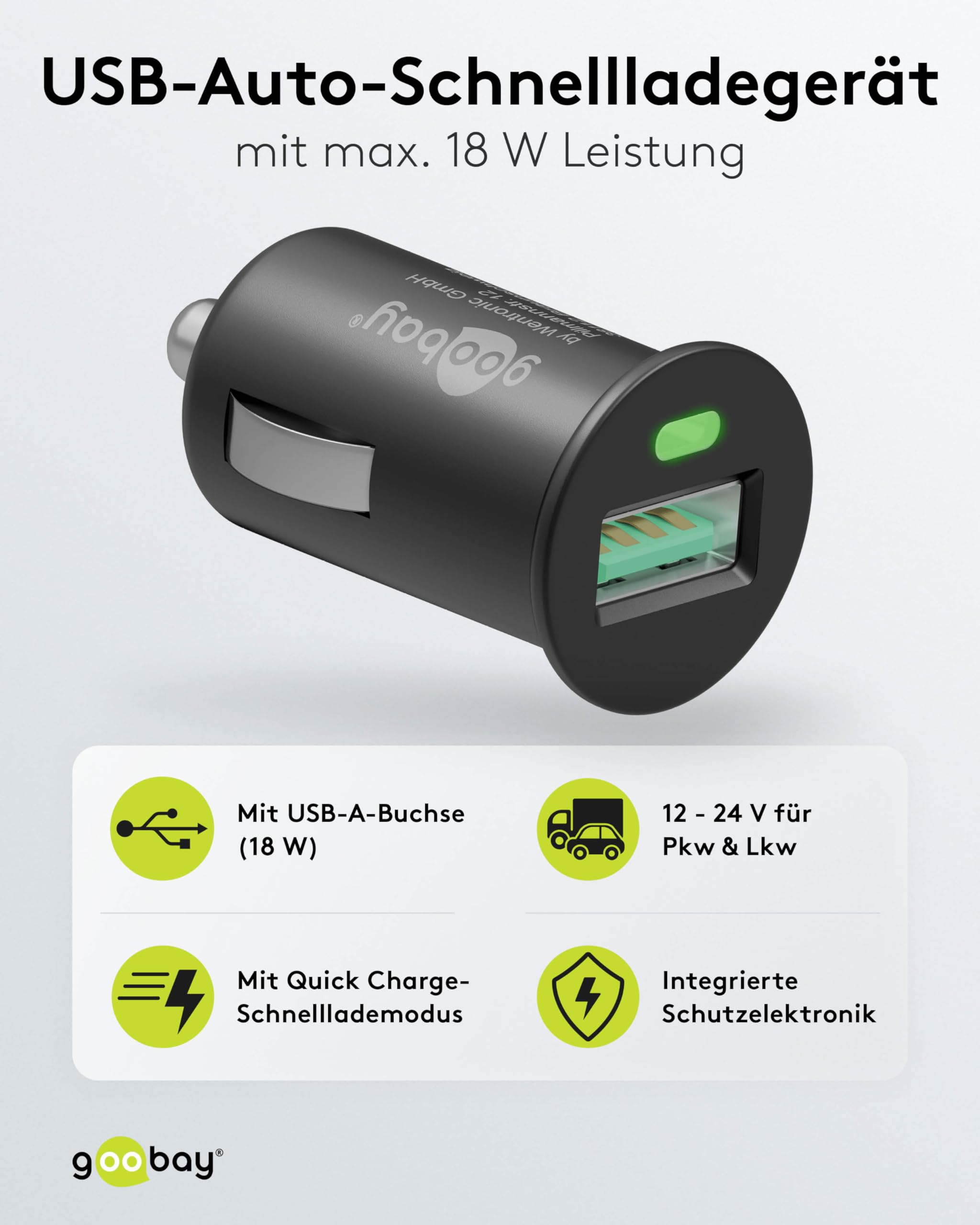 goobay-mobility-usb-auto-ladeger-t-18w-quick-charge-12-24v image 2