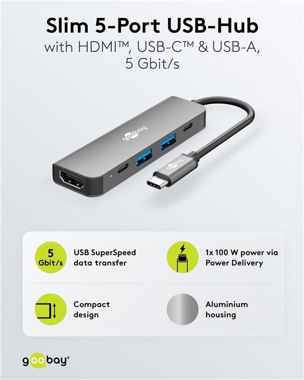 goobay-notebook-pc-78967-usb-c-hub-hdmi-5-port-100w image 3