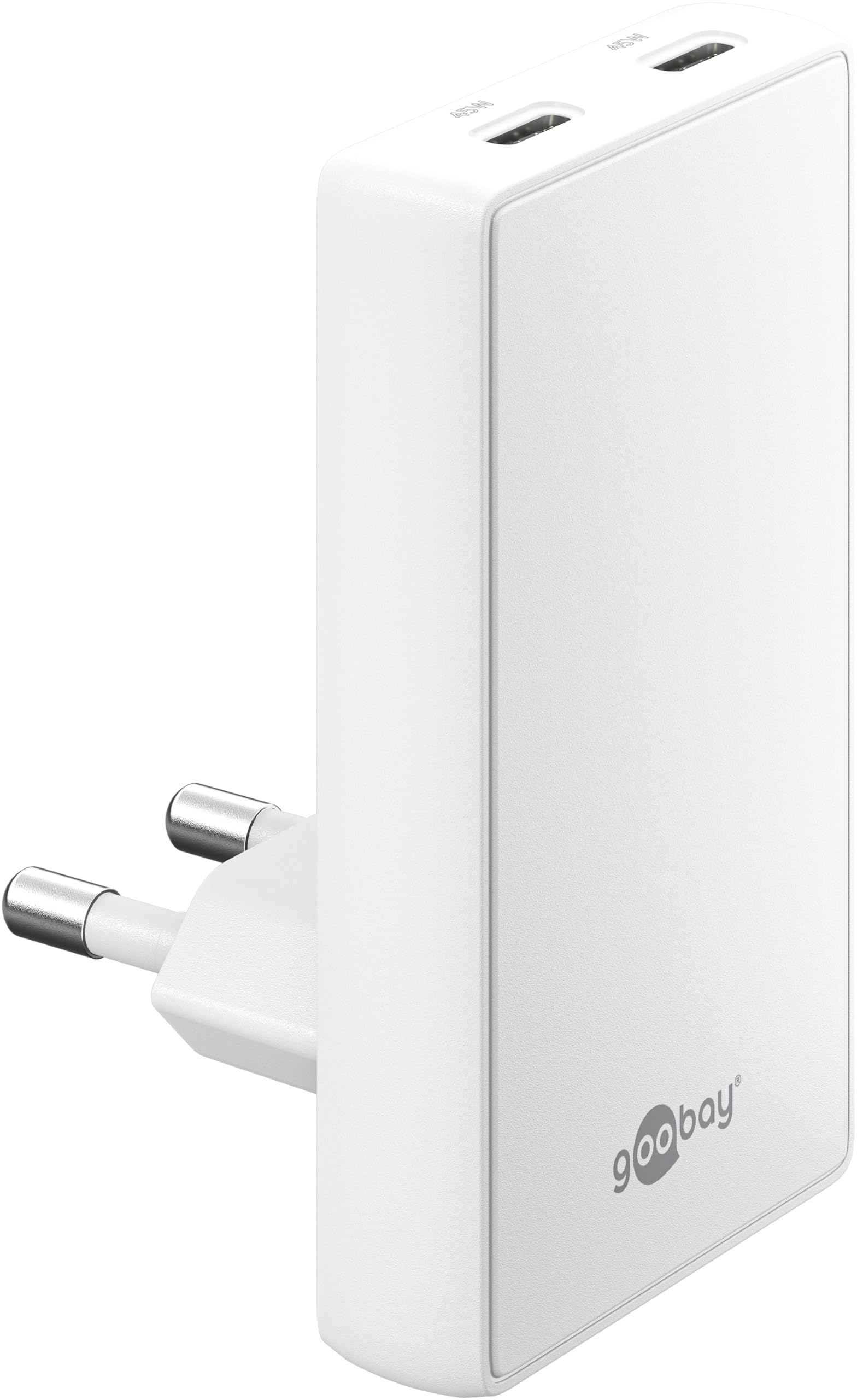 goobay-75722-gan-ladeger-t-45w-usb-c-wei-flach image 1
