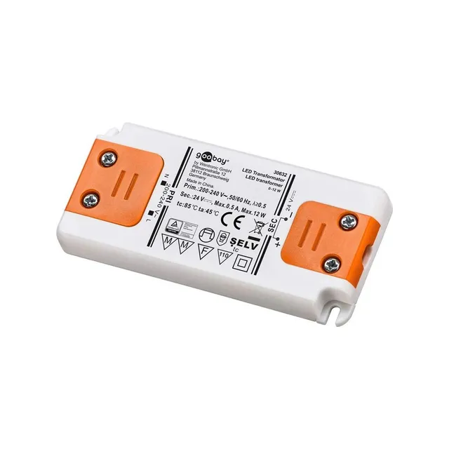 goobay-power-30632-led-trafo-24v-12w-f-r-led-streifen image 1