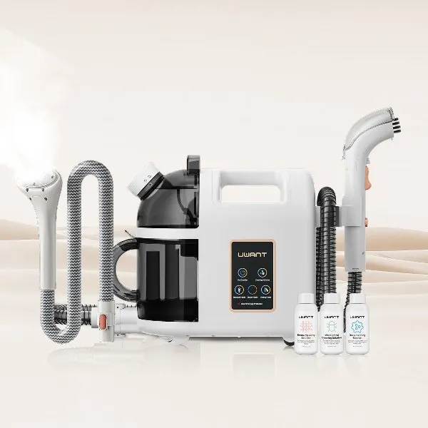 uwant-b200-dampfreiniger-set-mit-dampfb-rste-wei-grau image 1