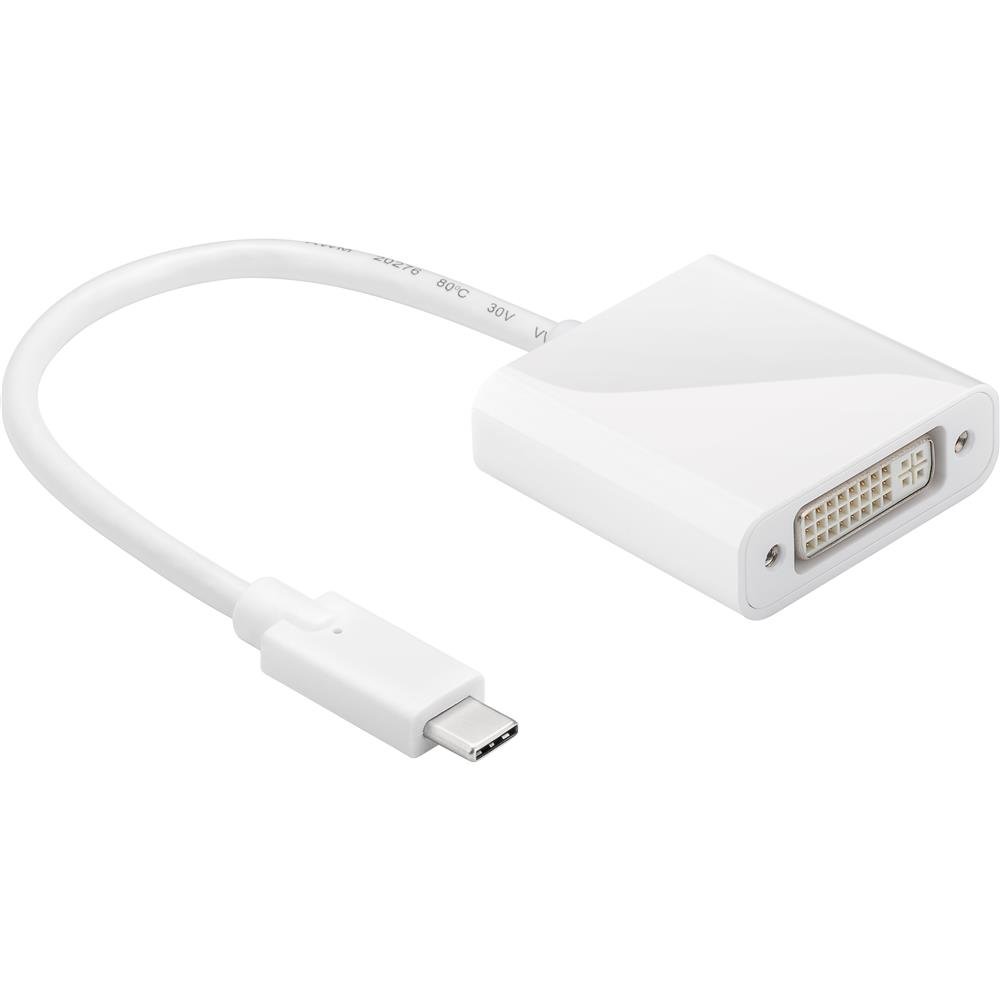 goobay-66266-usb-c-auf-dvi-adapter-dual-link-wei-full-hd image 1